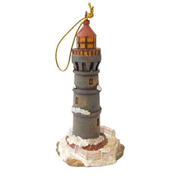 Thomas Kinkade Lighthouse Ornament Christmas Resin Kurt Adler Victorian Vintage. - Picture 5 of 12